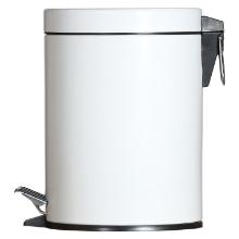 Pedaalemmer - metaal wit - 5 lt artikelfoto