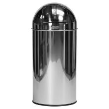 Poubelle - inox miroir - 40 lt - "push" photo du produit