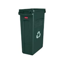 Container slim jim : met luchtsleuven - groen - 56 x 28 x 76 cm artikelfoto