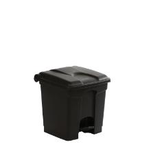 Poubelle &agrave; p&eacute;dale : noir - antibact&eacute;rien - pp recycl&eacute; - 30 lt photo du produit