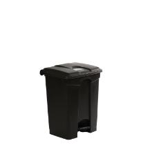 Poubelle &agrave; p&eacute;dale - noir - antibact&eacute;rien - pp recycl&eacute; - 70 lt photo du produit