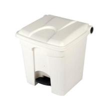 Poubelle à pédale - blanc - couvercle blanc - 30 lt photo du produit