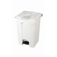 Poubelle &agrave; p&eacute;dale - blanc - couvercle blanc - 45 lt photo du produit