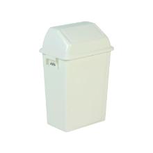Poubelle - fixation murale - couvercle basculant - blanc - 40 lt photo du produit