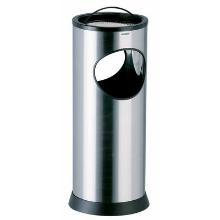 Cendrier bac &agrave; sable : corbeille 17,5 lt - inox bross&eacute; photo du produit