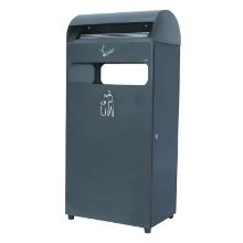 Cendrier poubelle - gris anthracite - acier galvanis&eacute; - 4,7 lt - 48 lt photo du produit