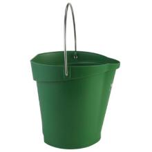 Seau : vert - gradu&eacute; - bec verseur - 6 lt - "vikan" photo du produit