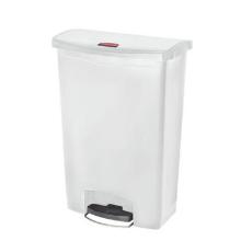 Step on fs : collecteur à pédale - 90 lt - blanc - résine photo du produit