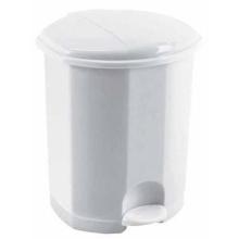 Poubelle blanche &agrave; p&eacute;dale prima  5 l photo du produit