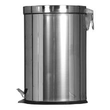 Poubelle &agrave; p&eacute;dale - inox - avec bac en m&eacute;tal -12 lt photo du produit