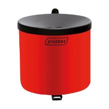 Asbak - muurbevestiging - met doofpot - rood - 1,5 lt artikelfoto