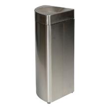 Vuurbestendige afvalbak 36 l geborsteld inox Modular artikelfoto