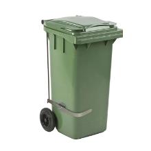 Container : vert - ouverture couvercle à pédale - 120 lt photo du produit