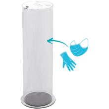 Afvalbak - transparant - plexiglas - 37 lt artikelfoto