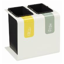 Tribu : Sorteerafvalbak - 2 x 15 lt + stickers artikelfoto