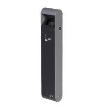 Cendrier - fixation murale ou sur pied - gris anthracite - acier -3 lt photo du produit