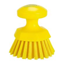 Brosse &agrave; main ronde dur &Oslash; 11 cm jaune Vikan photo du produit
