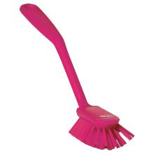 Brosse vaisselle : rose - medium - 28 cm - "vikan" photo du produit