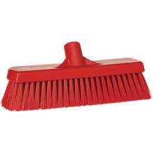 Vloerborstel vikan : polyester - rood - medium - 30cm artikelfoto