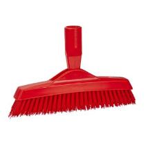 Brosse frottoir articulée : 225mm - extra dure - rouge photo du produit