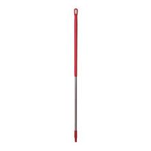 Ergonomische steel : rood - aluminium - 151 cm - Ø 31 mm - "vikan" artikelfoto