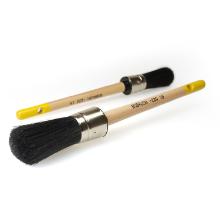 Kwast : rond - zwart haar - houten steel - n&deg; 8 - 15 mm -"eco" artikelfoto