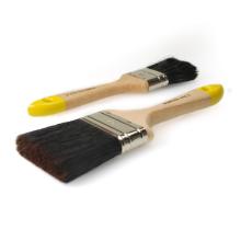 Kwast - plat - zwart haar - houten steel  - 0,75 " - 20 mm - "universel" artikelfoto
