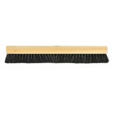 Zaalveger : mix zwart haar - gelakt hout - 60 cm artikelfoto