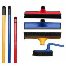 Rubber borstel  - rubber slip - telescoopsteel metaal - multicolor artikelfoto