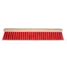 Straatveger : pvc rood kort - montuur hout - 60 cm artikelfoto