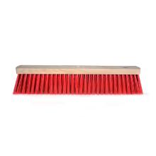 Straatveger : pvc rood kort - montuur hout - 40 cm artikelfoto