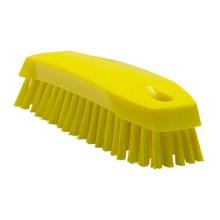 Brosse &agrave; r&eacute;curer main medium 16,5 cm jaune Vikan photo du produit