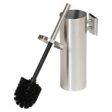 Toiletborstel met houder muurbevestiging of staand geborsteld inox artikelfoto