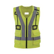 Hoge zichtbaarheid polyester / katoen vest - neongeel artikelfoto