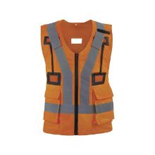 Hoge zichtbaarheid polyester / katoen vest - neonoranje artikelfoto