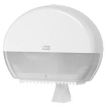 Toiletpapier Dispenser 35 x 28 x 13 cm T2 Tork Elevation Mini Jumbo wit artikelfoto