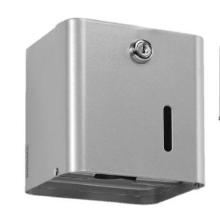 Dispenser papier toilette - gris metal - feuille à feuille - serrure - "Stella" photo du produit