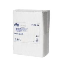 Carré de soins écologique blanc 4 plis pour le lavage du corps 20x20 cm Advanded photo du produit