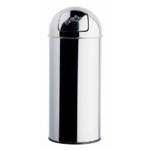 Push vuilnisbak : inox - 45 lt - met valluik deksel artikelfoto