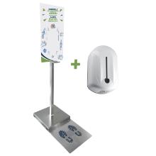 SP Global Care Station d&eacute;sinfection mains avec dispenser no touch et piles photo du produit