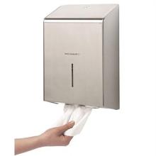 Dispenser voor gevouwen handdoek in staal artikelfoto