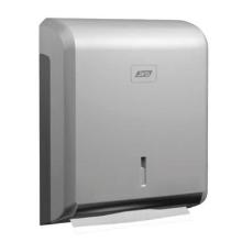 Dispenser handdoekjes - abs metaalgrijs - 400 tot 600 vel - Cleanline zig-zag artikelfoto