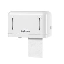 Toiletpapier dispenser - 2 rollen - wit - Satino - MT1 artikelfoto