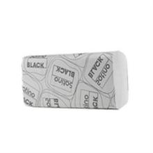 Handdoek - gerecycleerd - wit - 1 laag - v - 15 x 214 v. - 25 x 23 cm - Black artikelfoto