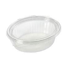 Bakje met deksel - rond - transparant - rpet- 1000 cc - 300 st artikelfoto