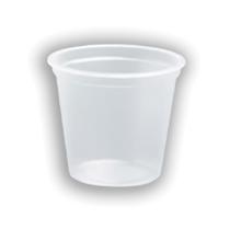 Potje : rond - transparant - ps - 40 cc - &Oslash; 53 mm - 1000 st artikelfoto