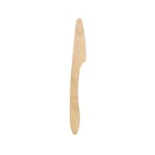 Mes 19 cm gewaxt hout 1000 st Waxed wood artikelfoto