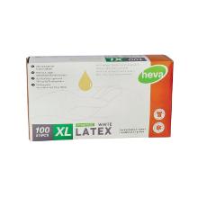 Gant latex usage unique non stérile poudré 5 gr blanc XL 100 pc photo du produit