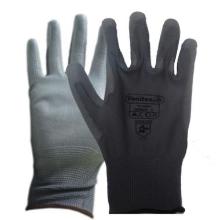 Gebreide handschoen polyester polyurethaan palm grijs M VE702 artikelfoto
