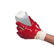 Gebreide handschoen PVC rood M artikelfoto